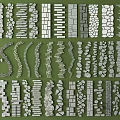 Various Stepping Stones Designs For Garden Paths With Natural Stone Patterns