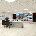 Modern Monitoring Room Interior With Multiple Surveillance Screens Control Console And Office Chairs