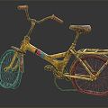 Modern Bicycle Broken Bicycle 3d model