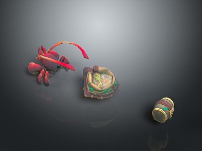 crab sea crab river crab hairy crab bread crab hermit crab big crab small crab marine animal fish 3d model