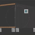 Modern Wooden House Design with Wooden Deck Railing Glass Windows and Concrete Pillars