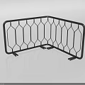 Unique Irregular-shaped Sofa With Black Metal Frame And Geometric Pattern For Modern Living Room