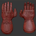 Two Metallic Infinity Gauntlets With Colorful Gems And Intricate Design Details