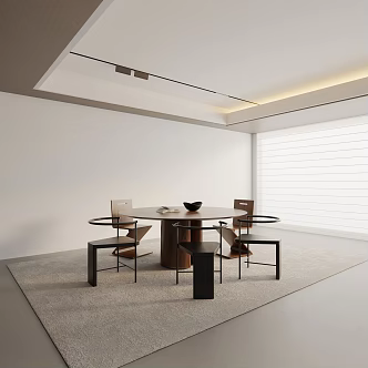Modern table combination 3d model