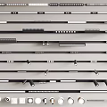 Modern spotlight downlight guide rail lamp magnetic attraction lamp 3d model
