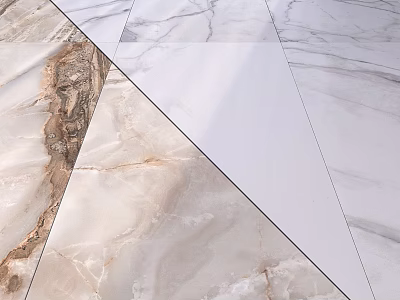 Natural Pattern Marble Tiles For Modern Home Interior Flooring Design 3d model