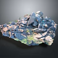 Natural Wood and Stone Materials with Various Textures Shapes and Organic Design Features