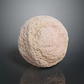 Natural Rough Surface Stone Sphere As Decorative Element In Interior Design