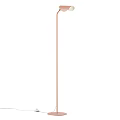 Sleek Modern Floor Lamp Design With Curved Metal Arm And Black Shade For Living Space