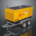 Yellow FASTRAC GS 5500 Portable Generator Trailer Mounted Equipment with Wheels