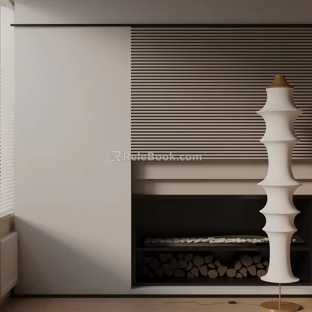 Modern floor lamp 3d model