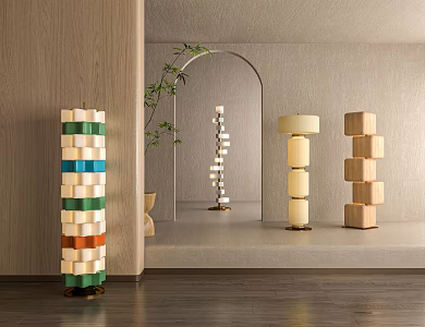 Quiet Floor Lamp 3d model