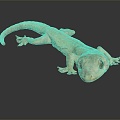 Modern Lizard Anime Lizard Cartoon Lizard 3d model