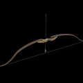 Bow and arrow ancient bow and arrow crossbow archery magic bow long-range weapon low face number low model simple model game sub-era film and television level super realistic 3d model