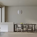 Modern table combination 3d model