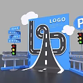 Check in Photo Spot Featuring Road Map LOGO Traffic Lights And Parking Sign