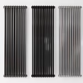 Sleek Modern Vertical Radiators in Black and Silver for Home Heating Systems