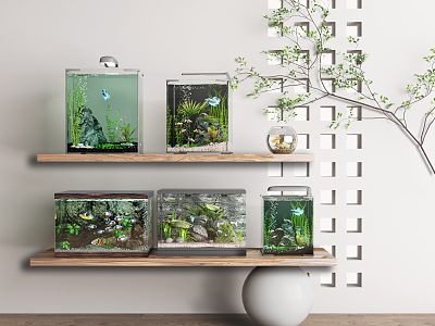 Modern Fish Tank Fish Tank Aquarium Fish Tank Decorations model