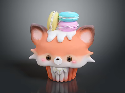 Egg Tart Birthday Cake Chocolate Cake Cream Cake West Point Snack Honey Cake Dessert 3d model