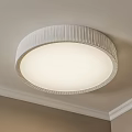 Modern Round Ceiling Light With Striped Design And Soft White Illumination For Home Interior