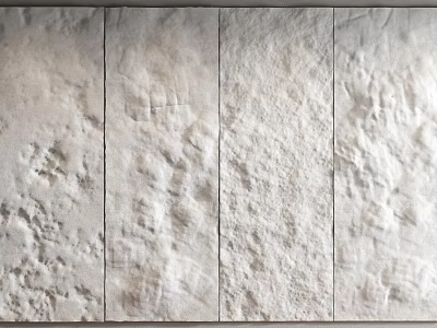 Light Colored Textured Wall Panel Design For Interior With Various Patterns 3d model