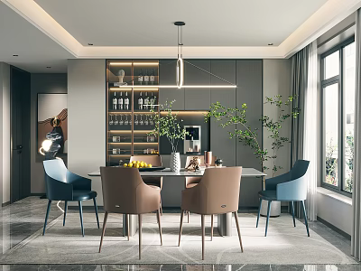 Modern Restaurant 3d model