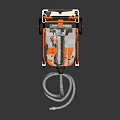 VACMASTER Wheeled Industrial Vacuum Cleaner With Long Hose And Orange White Design