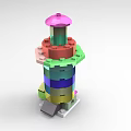 Creative Lego Assembled Modeling Jewelry Modeling Wisdom Assembled 1417 3d model