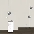 Modern lighting combination floor lamp table lamp 3d model