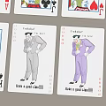 Vibrant Playing Cards With Joker Character Design For Enjoyable Card Games Entertainment
