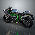 Motorcycle Two Wheels Motocross Motorcycle Road Race Motorcycle 3d model