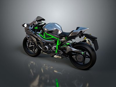 Motorcycle Two Wheels Motocross Motorcycle Road Race Motorcycle 3d model