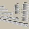 Gypsum Moldings Ceiling Cornices and Skirting Boards Various Decorative Designs for Home Interior
