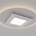 Modern Star Shaped Ceiling Light With Circular Halo And Soft Glow 3d model