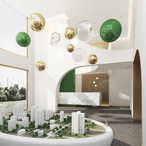 Modern Sales Office 3d model