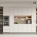Wine cabinet display cabinet 3d model