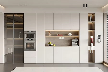 Wine cabinet display cabinet 3d model