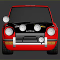 Shiny Red Toyota Small Race Car With Number 1 Stickers And Black Wheels