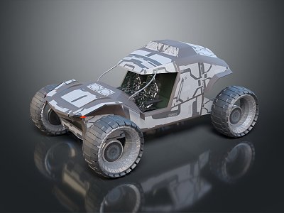 Modern Beach Vehicle All-terrain Vehicle Toy Car Four-wheeler 3d model