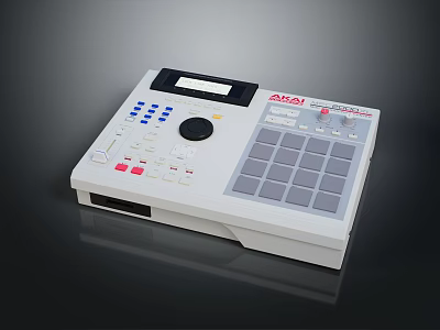 AKAI Modern Bluetooth Speaker With Control Panel Knobs And Digital Display Screen 3d model