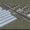 Ancient Architecture Traditional Courtyard Layout With Tile Roofs And Neatly Arranged Buildings
