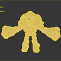 Rock Giant Creature Character Design With Muscular Stone Body And Large Limbs
