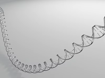 Innovative Medical Device with DNA Double Helix Structure for Molecular Diagnostic Applications 3d model