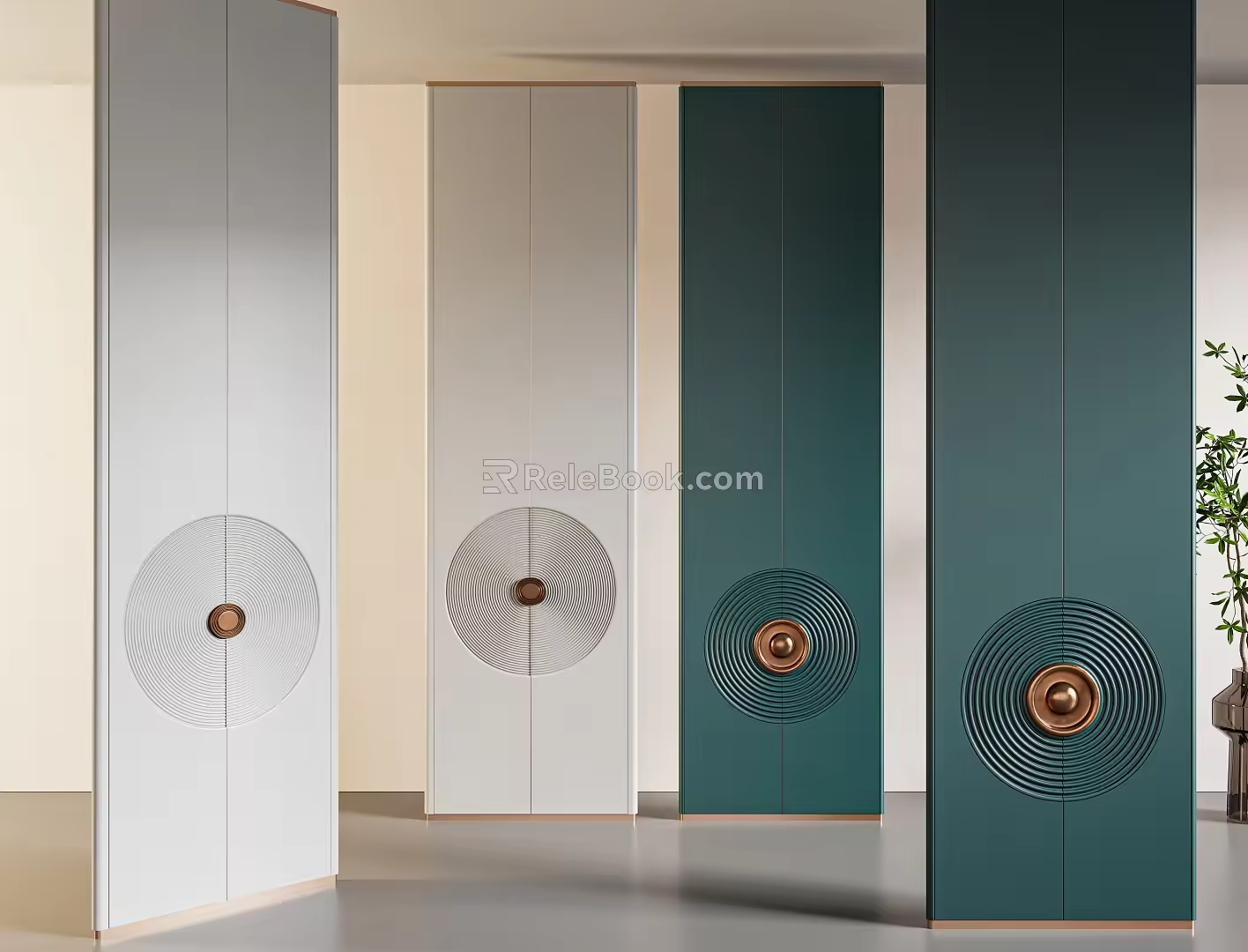 Modern Light Luxury Screen Partition 3d model