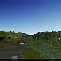 Aerial View Plan of Comprehensive Development with Buildings Green Spaces Parking Lots and Trees