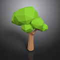 Cartoon Trees 3d model