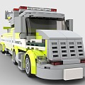 Lego toy building blocks engineering truck crane 3d model