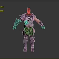 Man Wearing Batman Costume With Armored Suit Bat Symbol And Tactical Gear