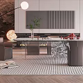Modern Restaurant 3d model