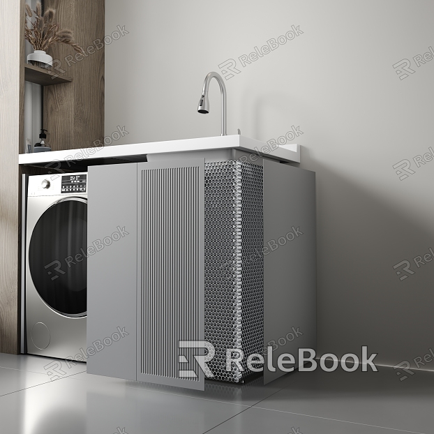 Balcony cabinet structure diagram explosion diagram model